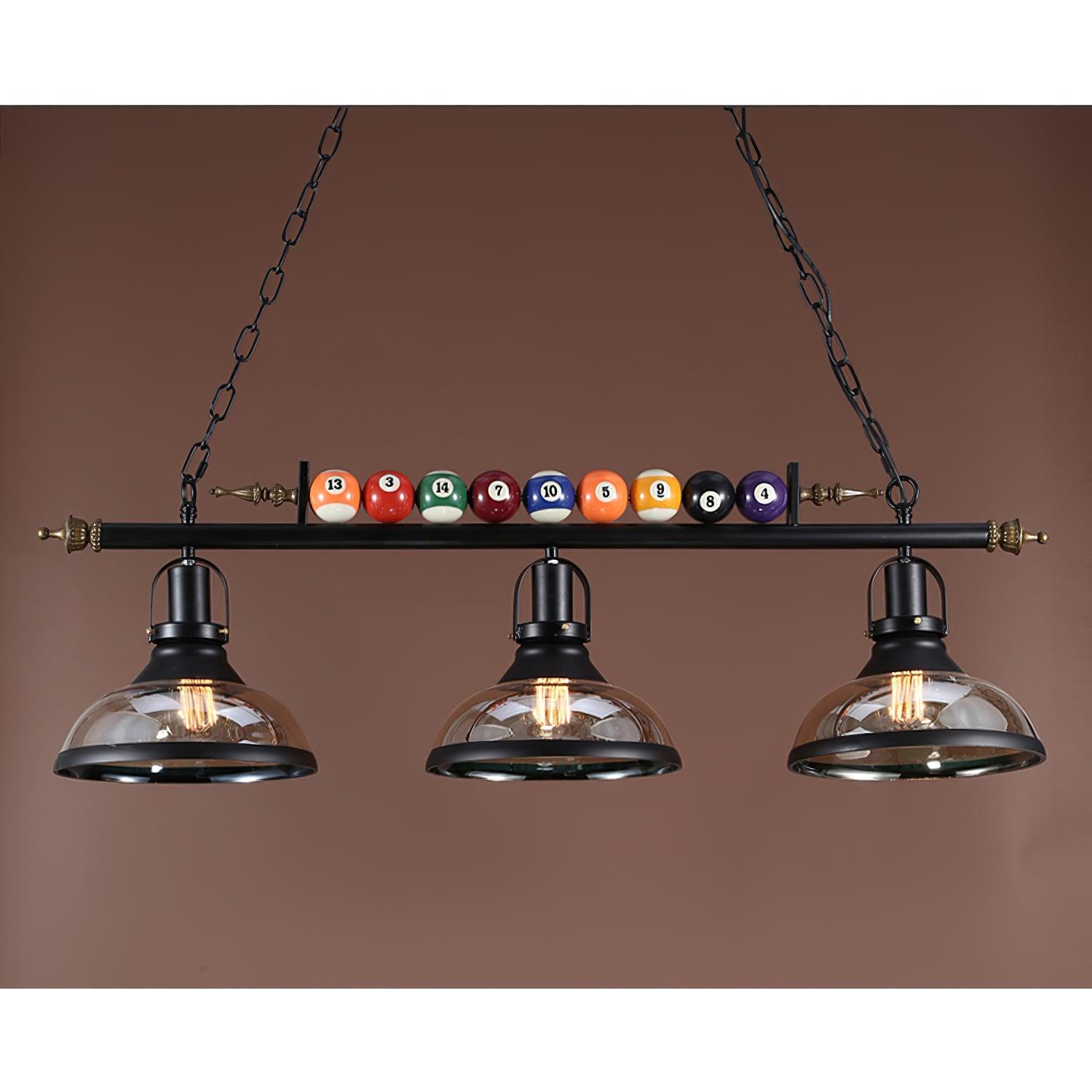 Lustra Kronleuchter Billardkugeln Schwarz Glas Modern-Letslighting