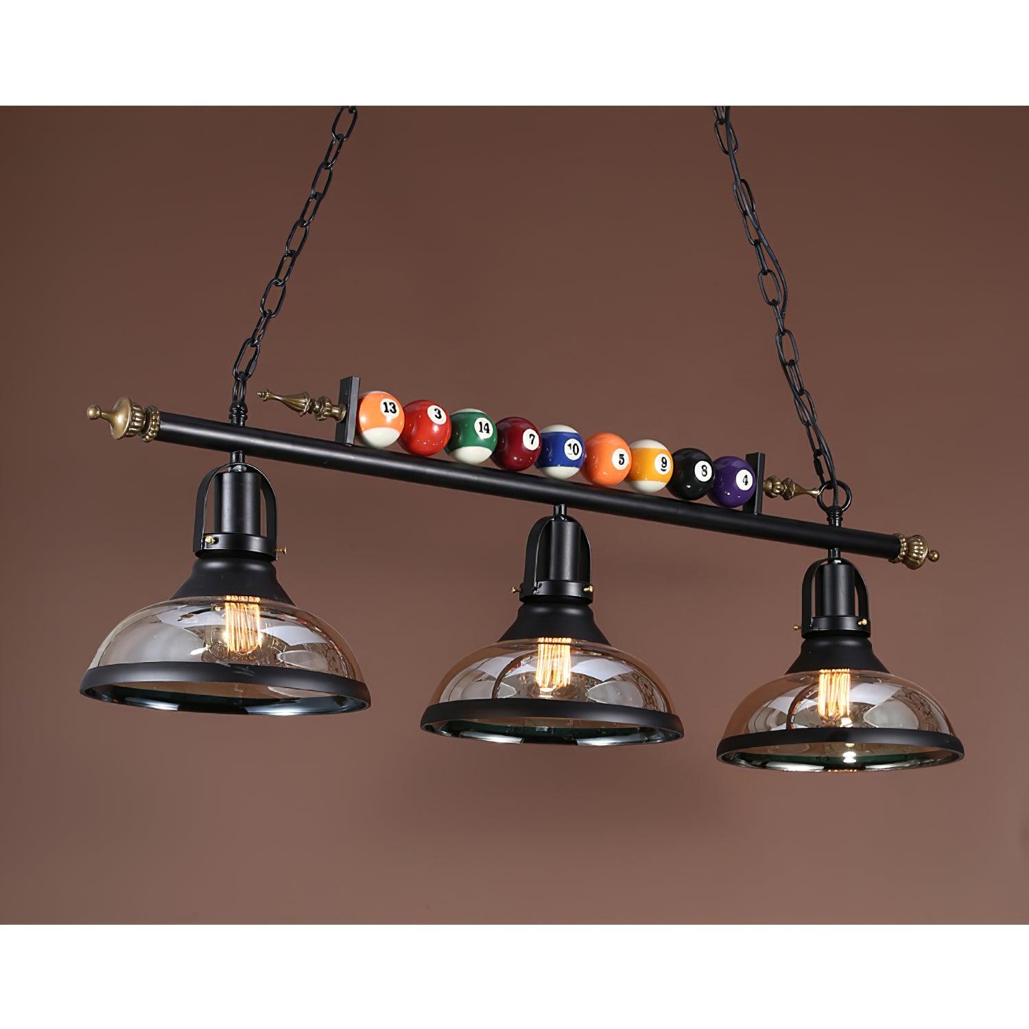 Lustra Kronleuchter Billardkugeln Schwarz Glas Modern-Letslighting