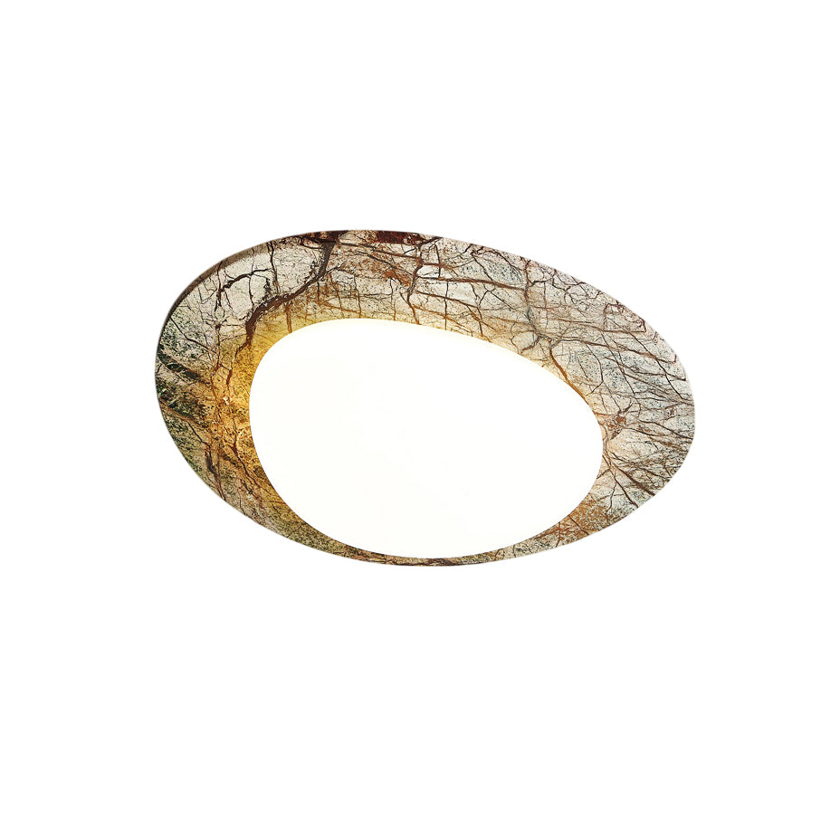 Cishaora Modern Minimalist White Marble Ceiling Lamp - Letslighting