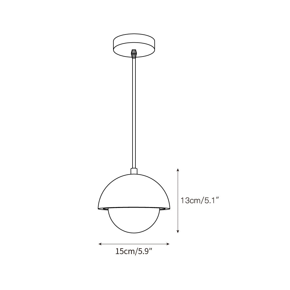 Lylorarae Modern Minimalist Marble Glass Pendant Lamp - Letslighting