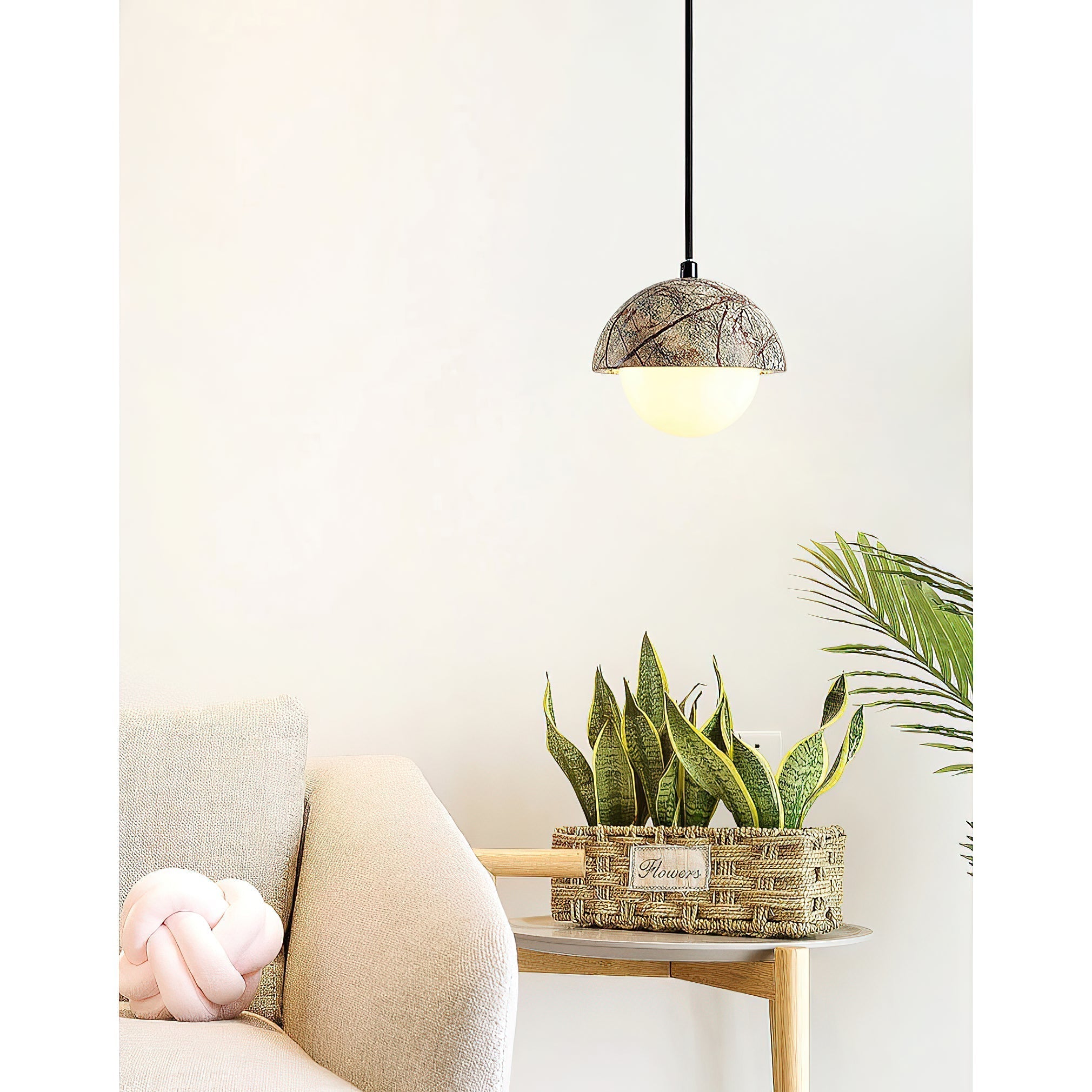 Lylorarae Modern Minimalist Marble Glass Pendant Lamp - Letslighting