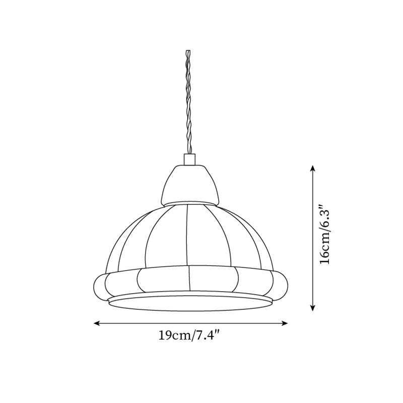 Pendelleuchte Glas Kuppelschirm Akzent Minimalistisch-Letslighting
