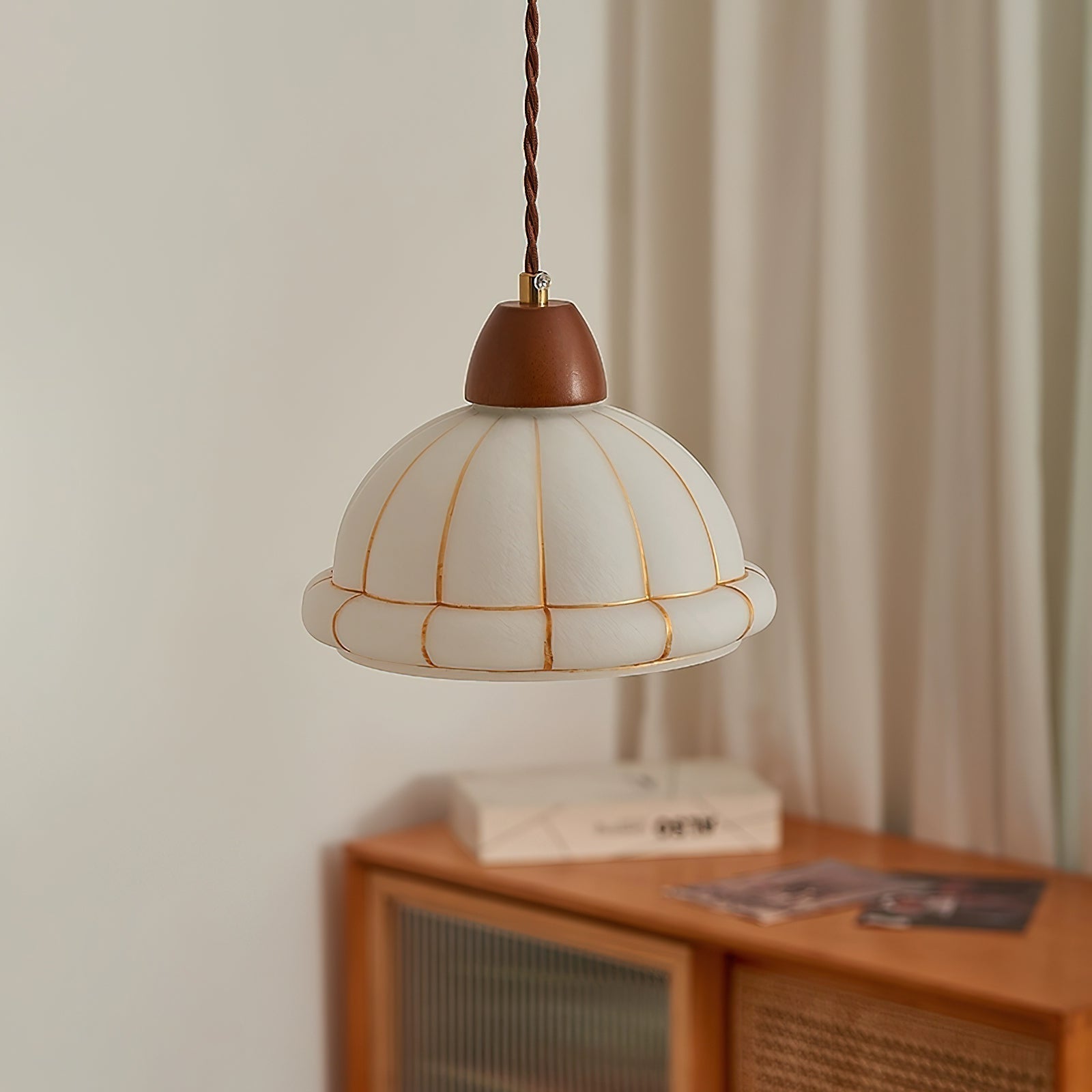 Pendelleuchte Glas Kuppelschirm Akzent Minimalistisch-Letslighting