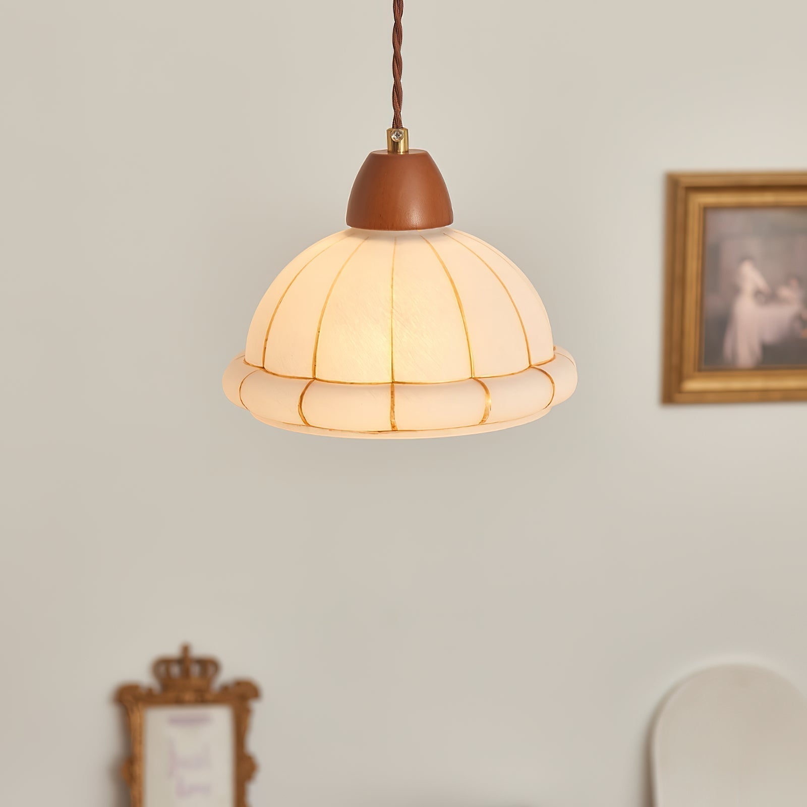 Pendelleuchte Glas Kuppelschirm Akzent Minimalistisch-Letslighting