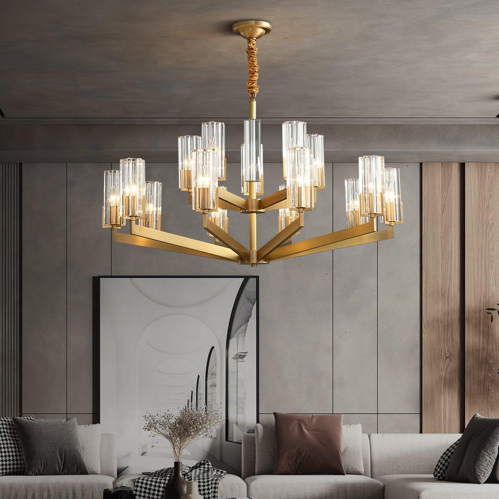 Lustra Kronleuchter Messing Glas Modern-Letslighting