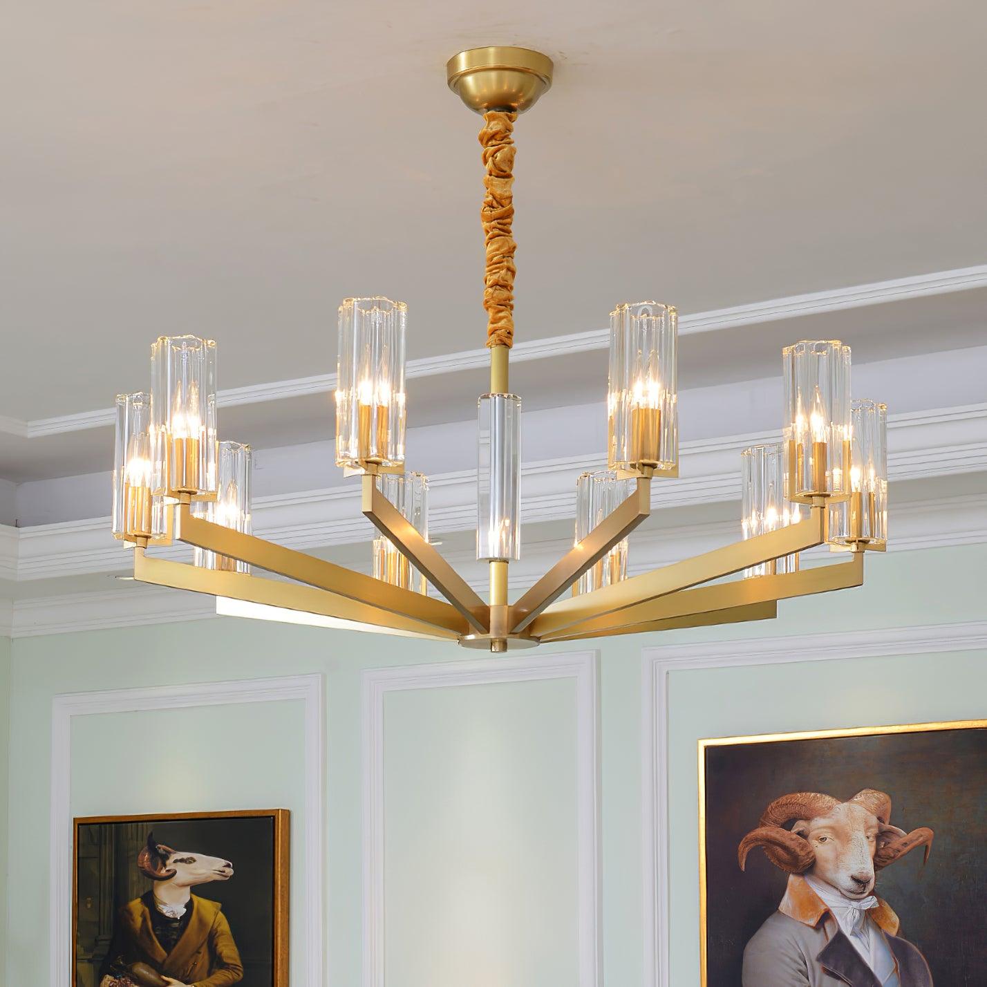 Lustra Kronleuchter Messing Glas Modern-Letslighting