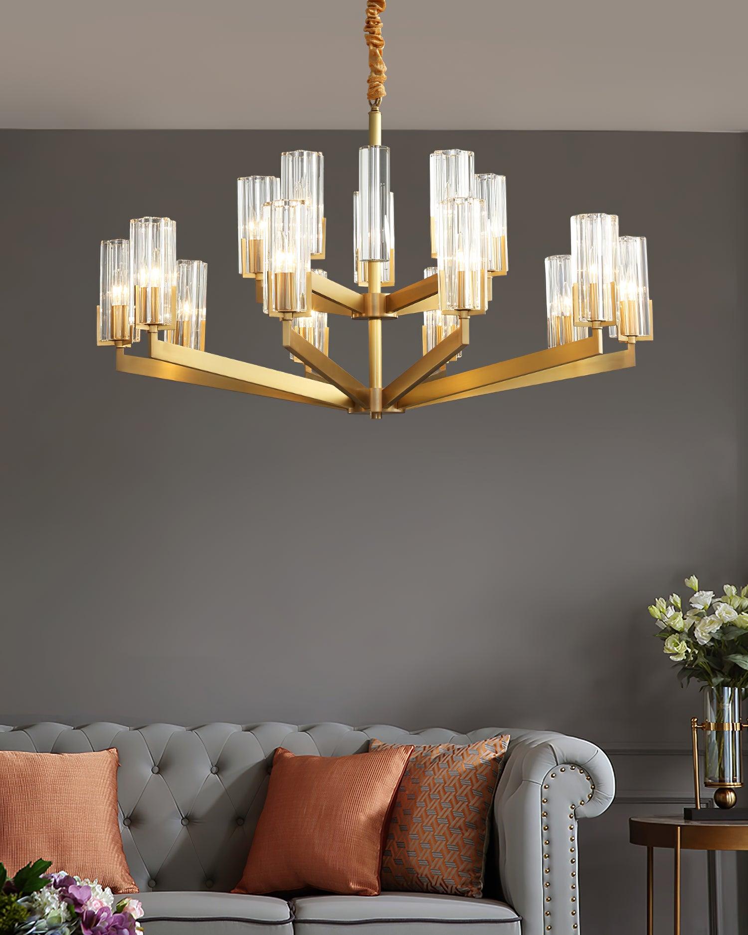 Lustra Kronleuchter Messing Glas Modern-Letslighting