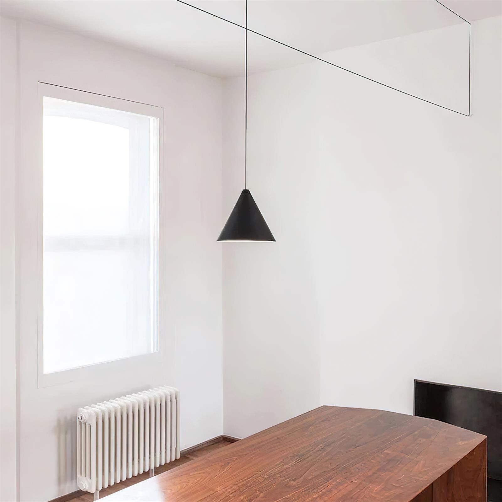 Pendelleuchte Schwarz Kegelschirm Industrial-Letslighting