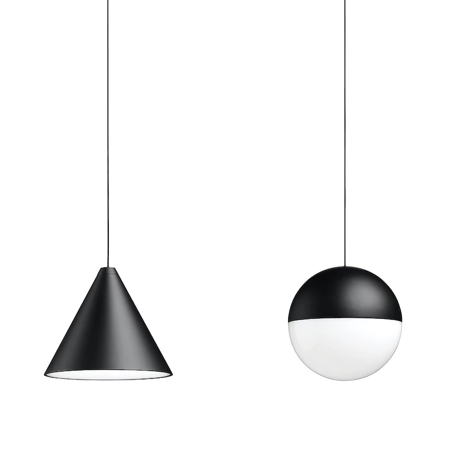 Pendelleuchte Schwarz Kegelschirm Industrial-Letslighting