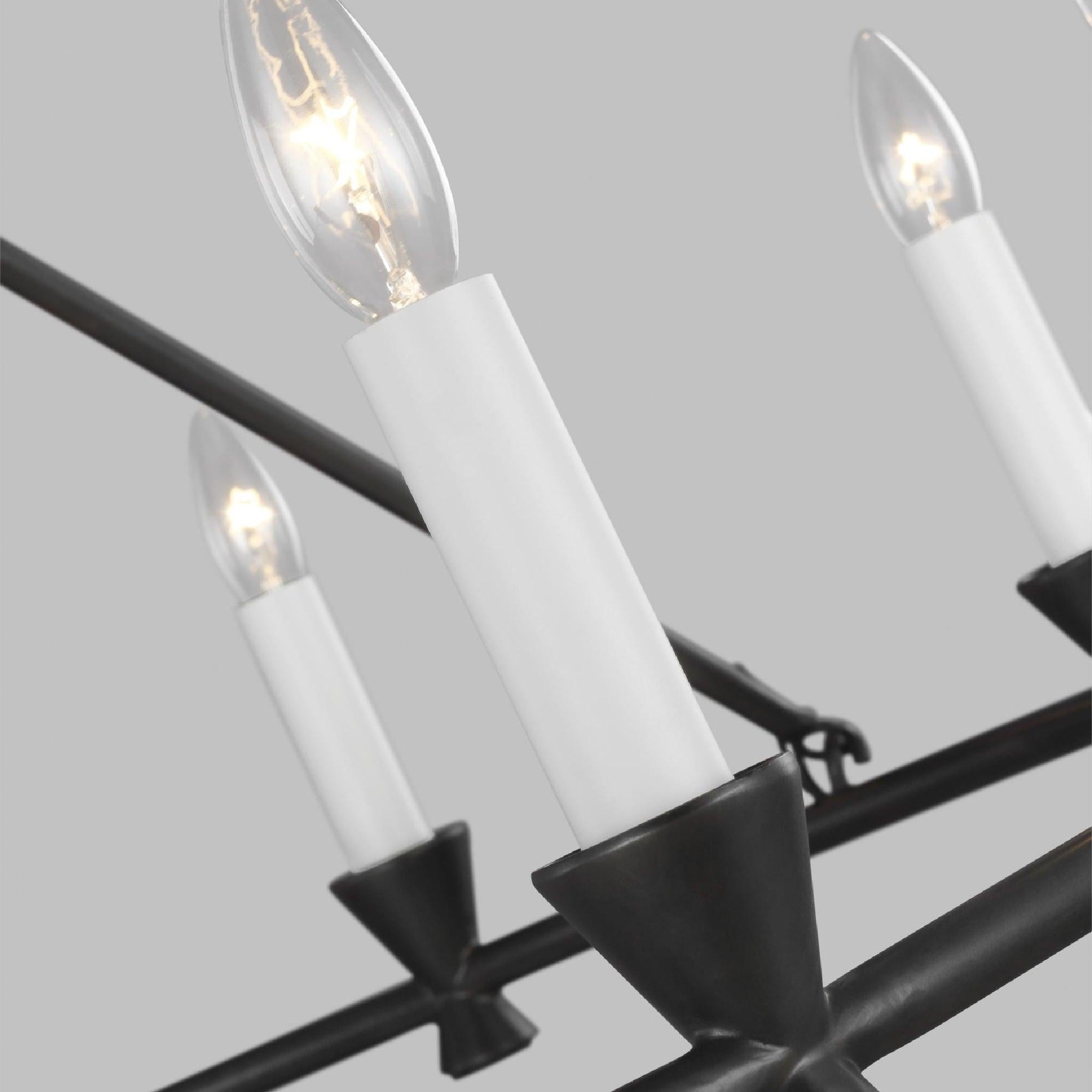 Ovyneth Industrieller Vintage Kronleuchter aus Messing-Letslighting