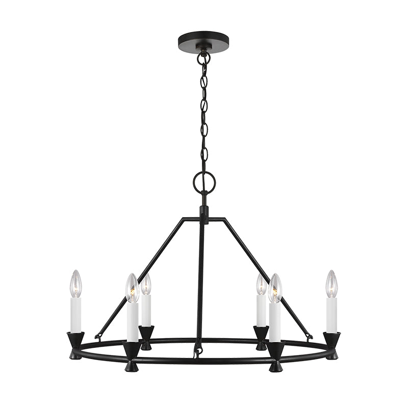 Ovyneth Industrieller Vintage Kronleuchter aus Messing-Letslighting