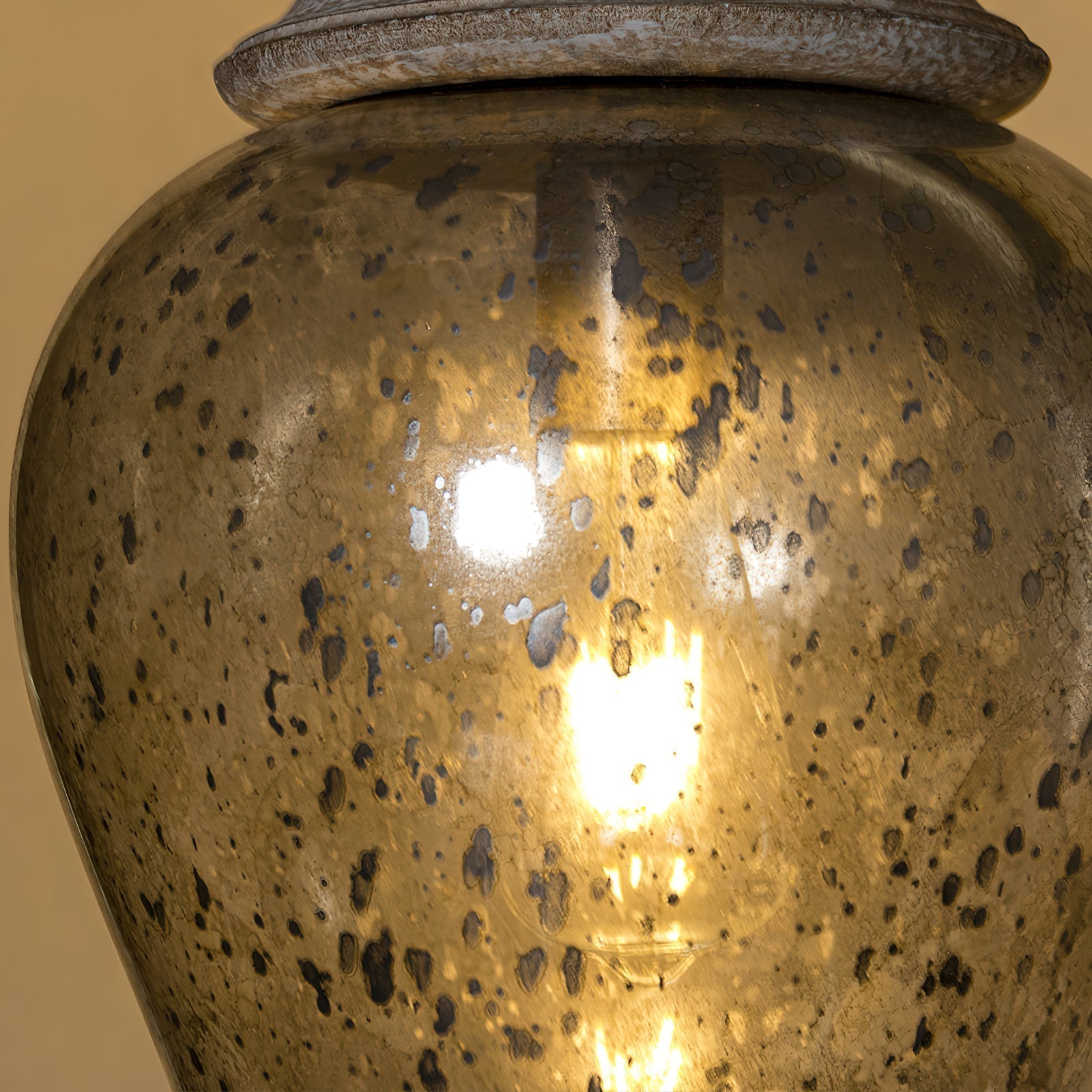 Ilvenel Vintage Industrial Holz Glas Pendelleuchte-Letslighting