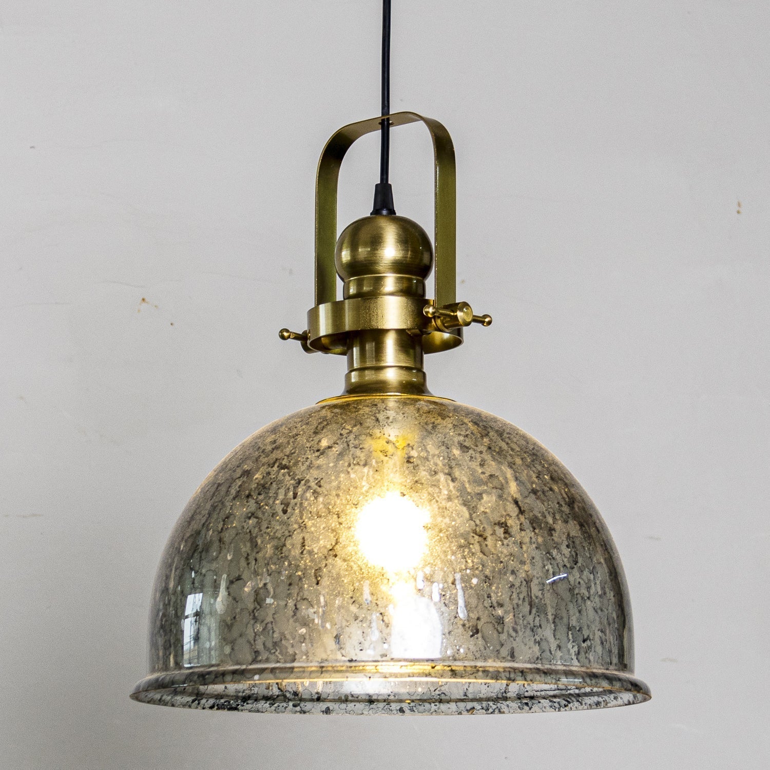 Ilvenel Vintage Industrial Holz Glas Pendelleuchte-Letslighting