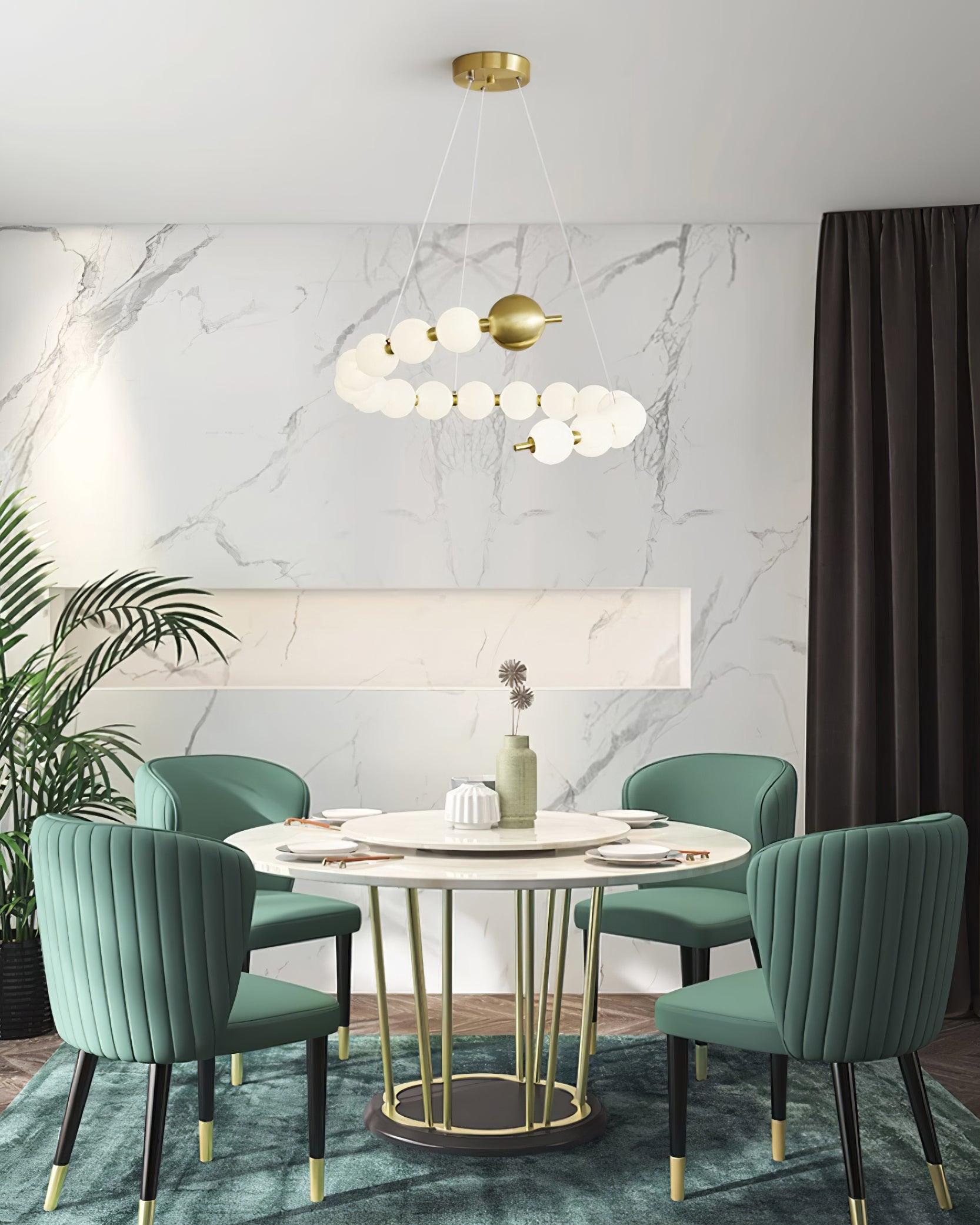 Kronleuchter Messing Ring Kugeln Modern Minimalistisch-Letslighting