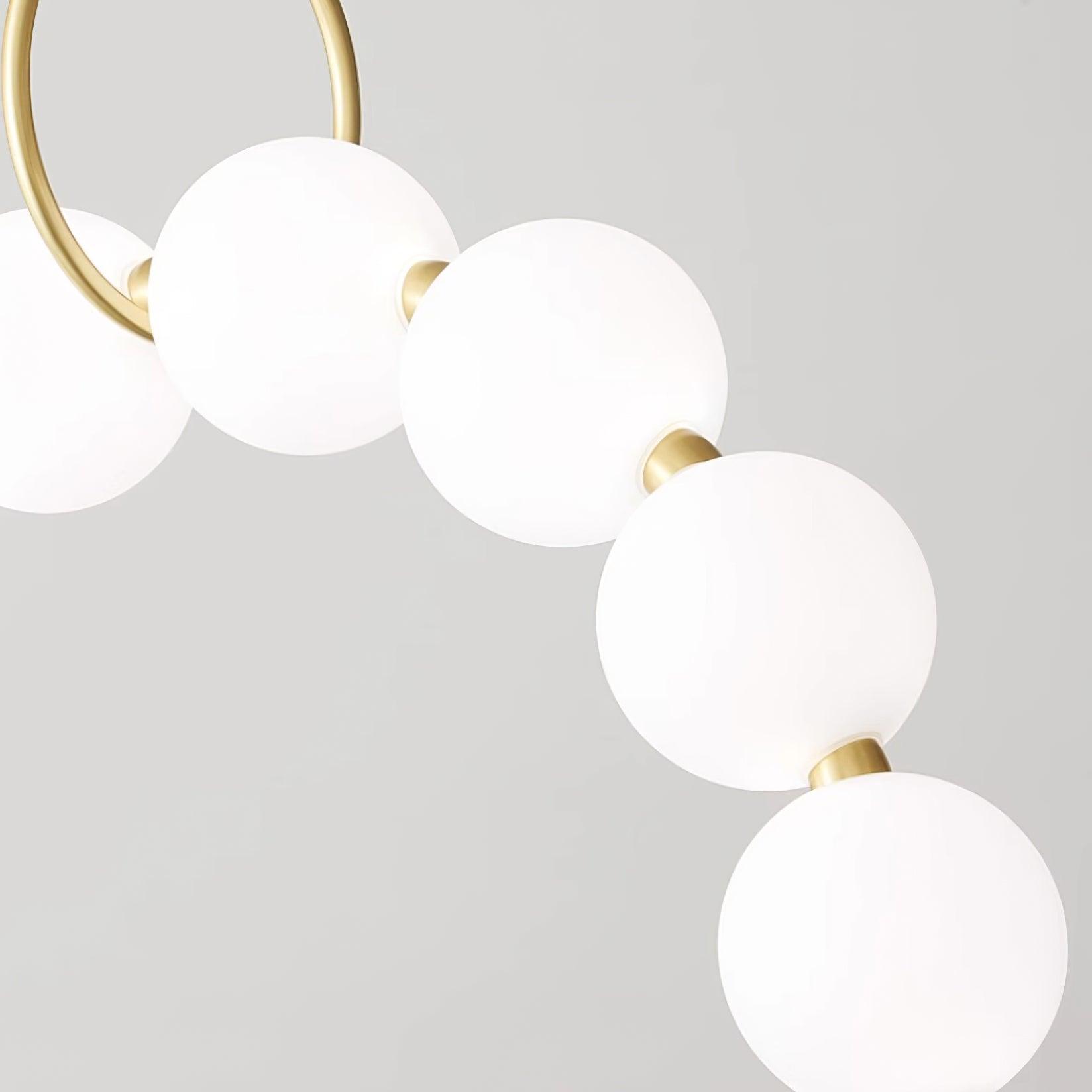 Kronleuchter Messing Ring Kugeln Modern Minimalistisch-Letslighting