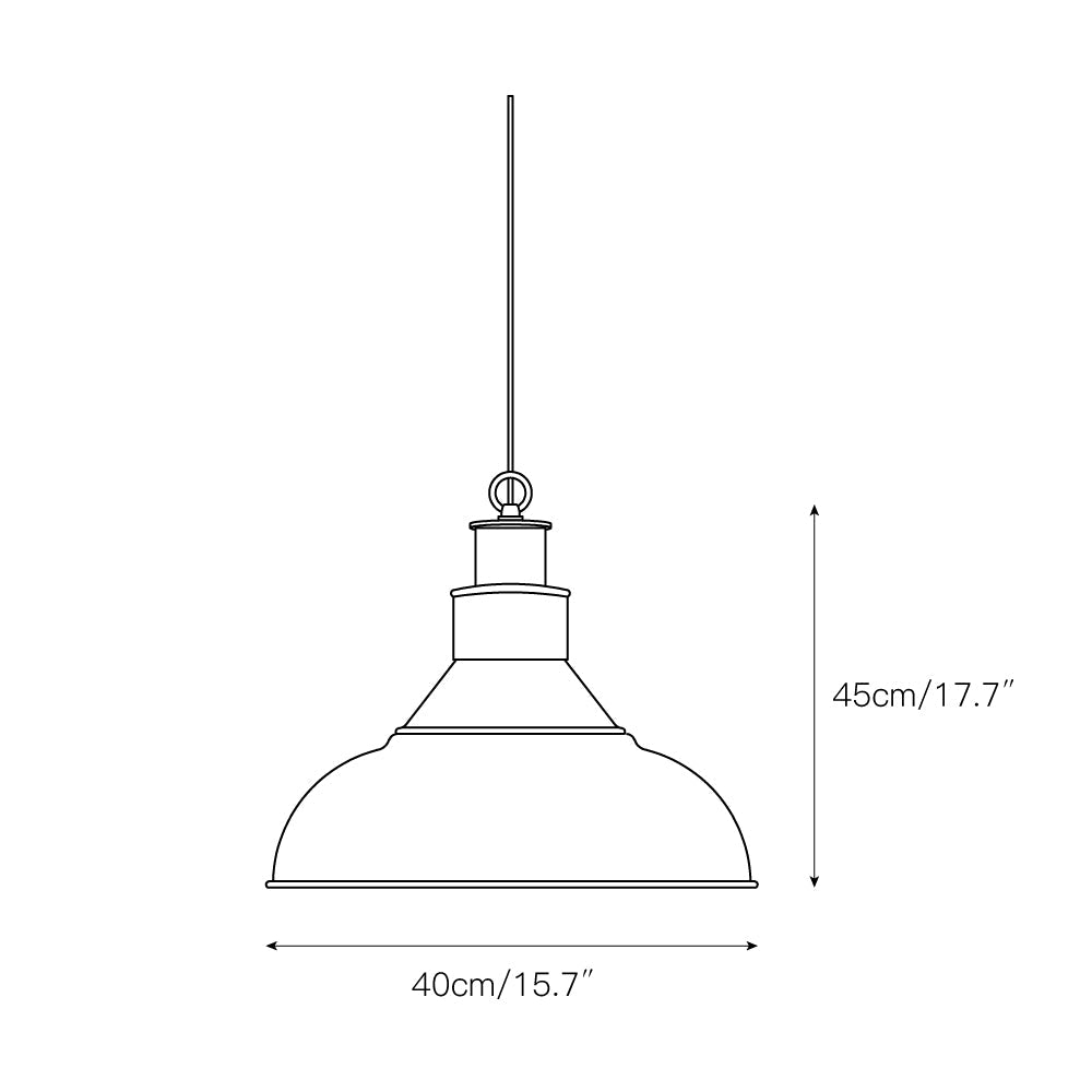 Avynor Blau Vintage Industrial Pendelleuchte-Letslighting