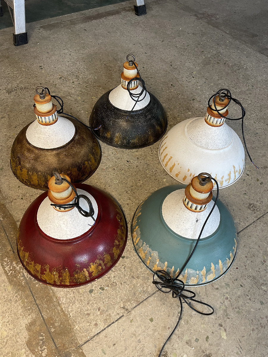 Avynor Blau Vintage Industrial Pendelleuchte-Letslighting