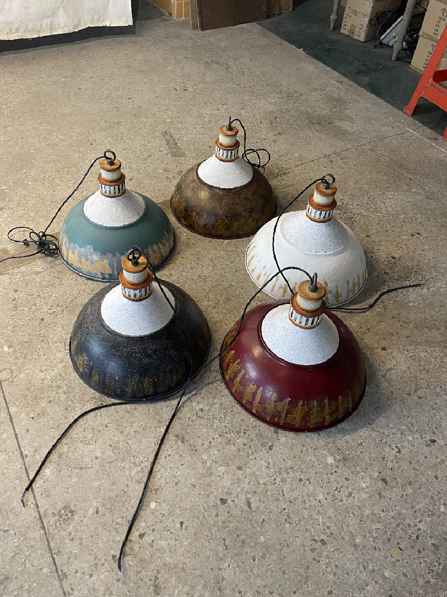 Avynor Blau Vintage Industrial Pendelleuchte-Letslighting