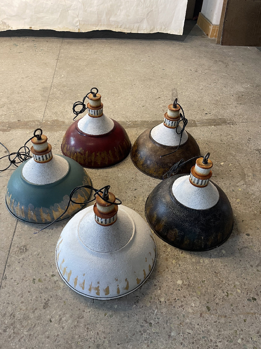 Avynor Blau Vintage Industrial Pendelleuchte-Letslighting