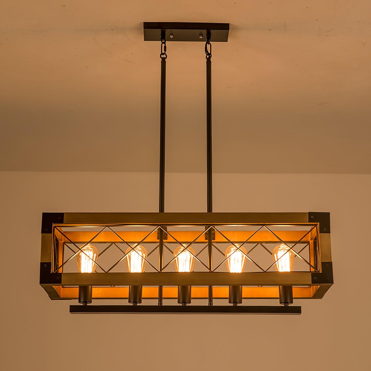 Grid Kücheninsel Rechteckige Kronleuchter-Letslighting