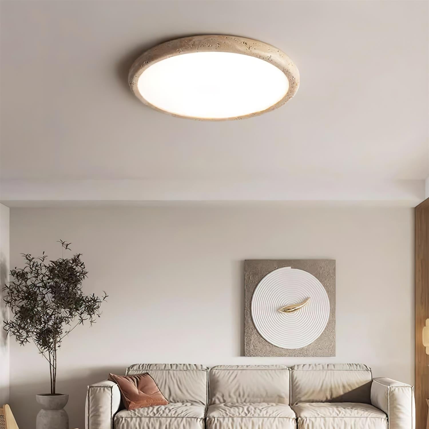 Lunaro Travertine Ceiling Light - Letslighting