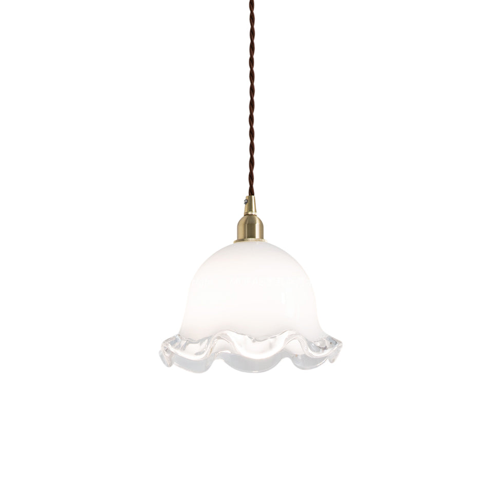 Allirora Premium Elegance Brass Glass Pendant Lamp - Letslighting