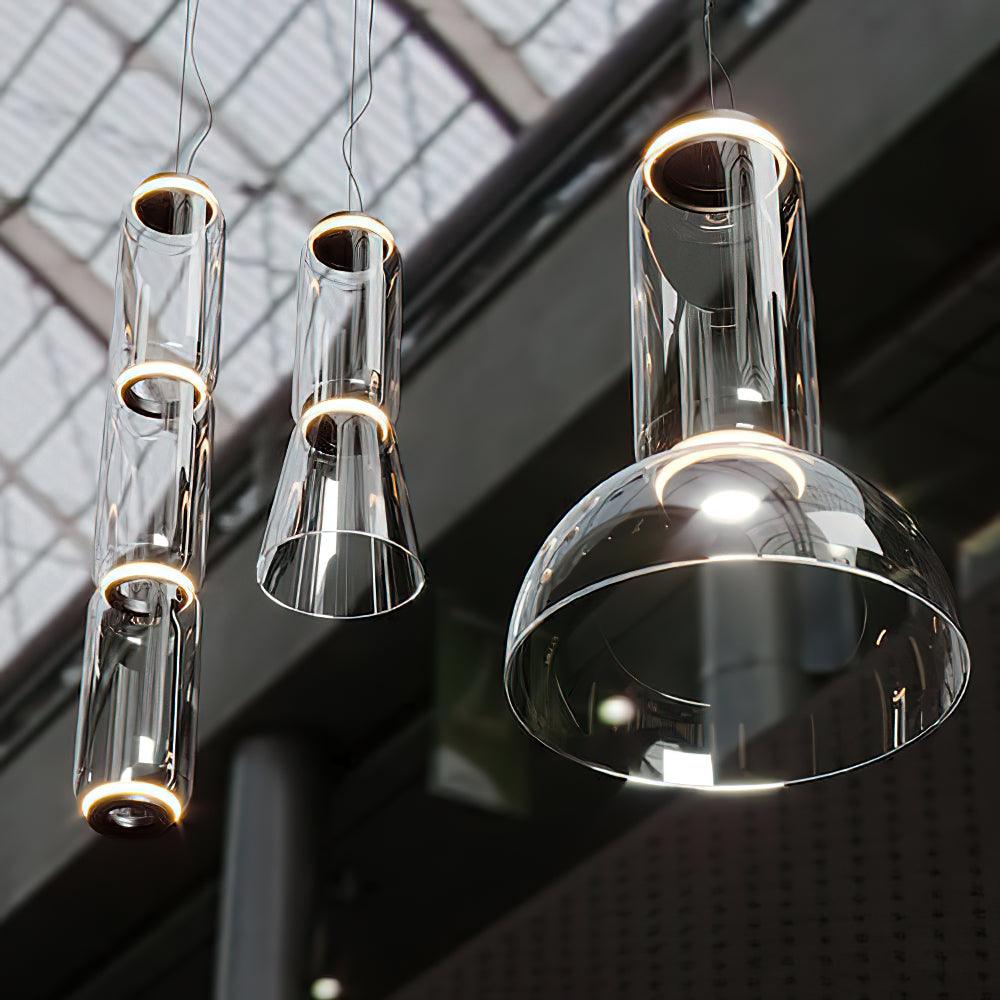 Virelo Stacked Glass Cylinder Pendant Light - Letslighting