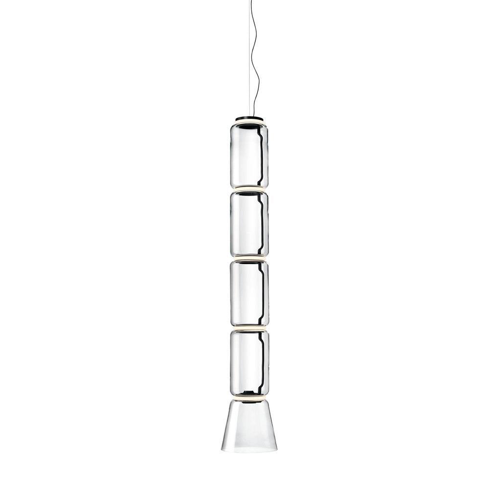 Virelo Stacked Glass Cylinder Pendant Light - Letslighting