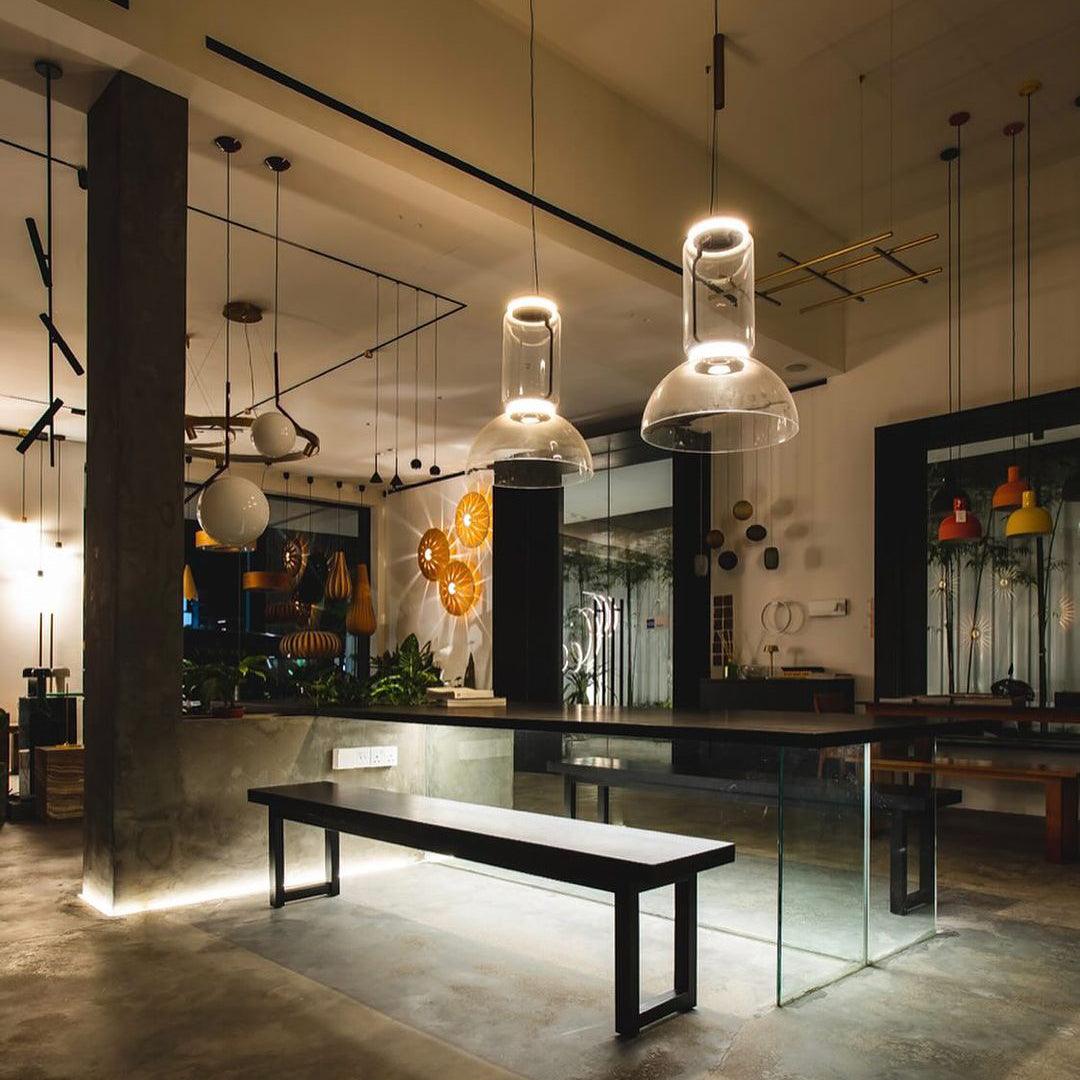 Virelo Stacked Glass Cylinder Pendant Light - Letslighting