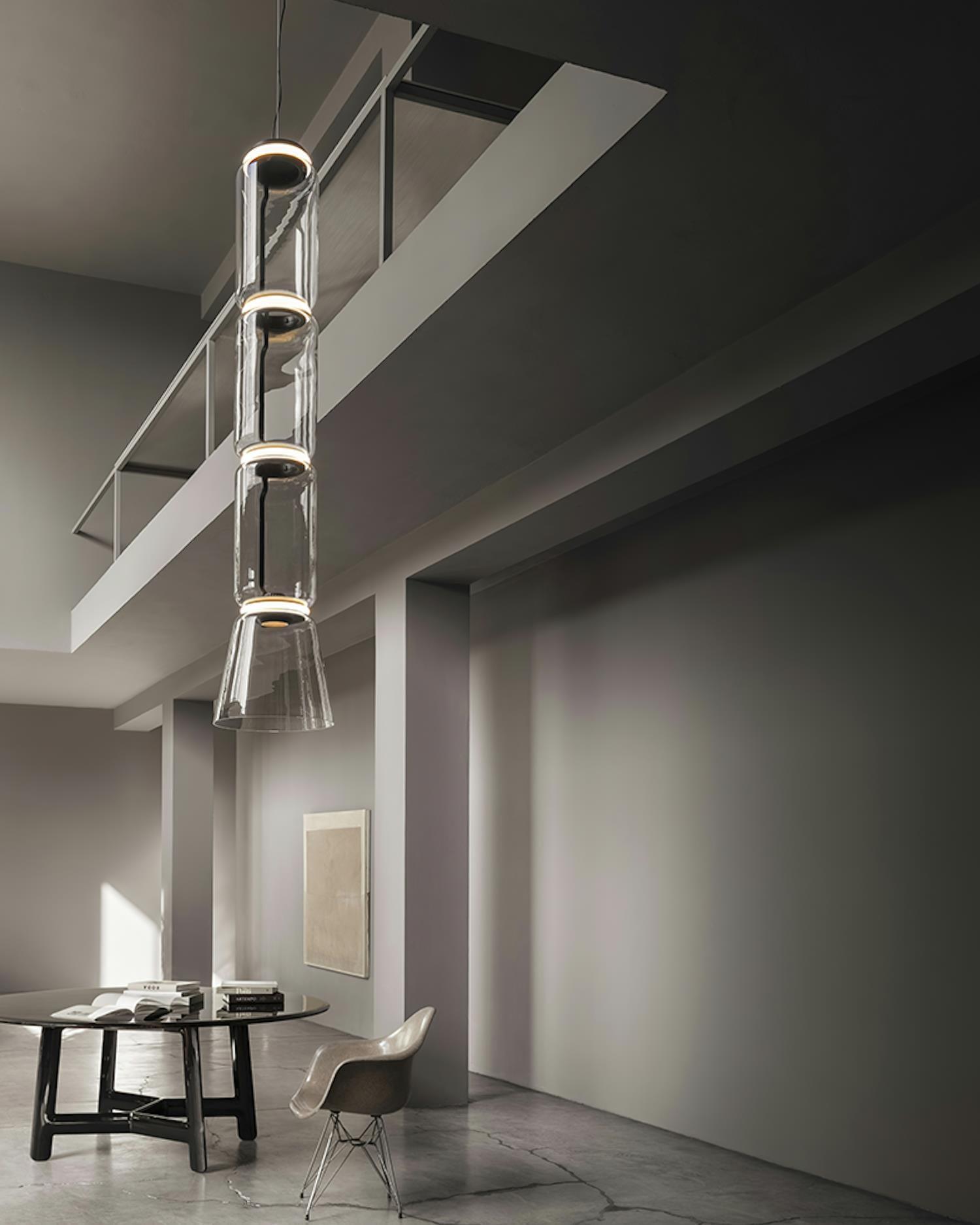 Virelo Stacked Glass Cylinder Pendant Light - Letslighting