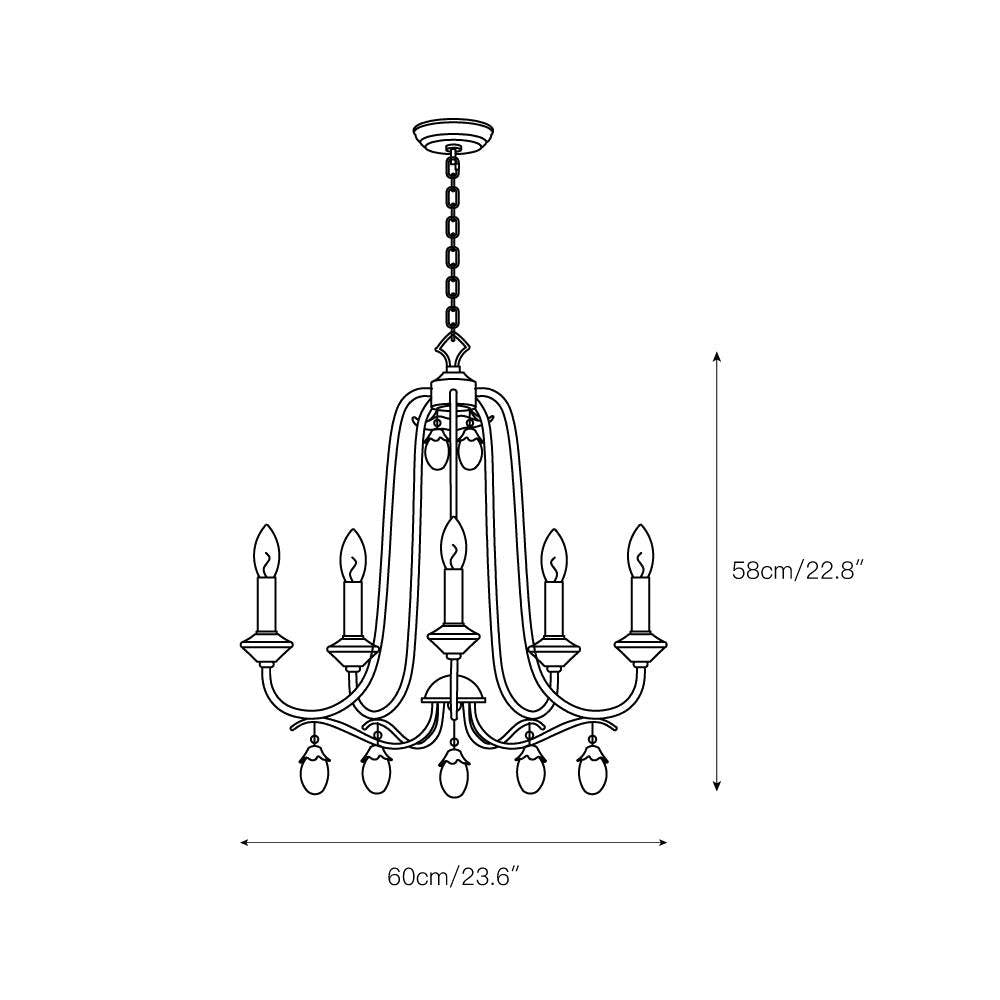 Ocara Vintage Luxus Messing Kristall Kronleuchter-Letslighting