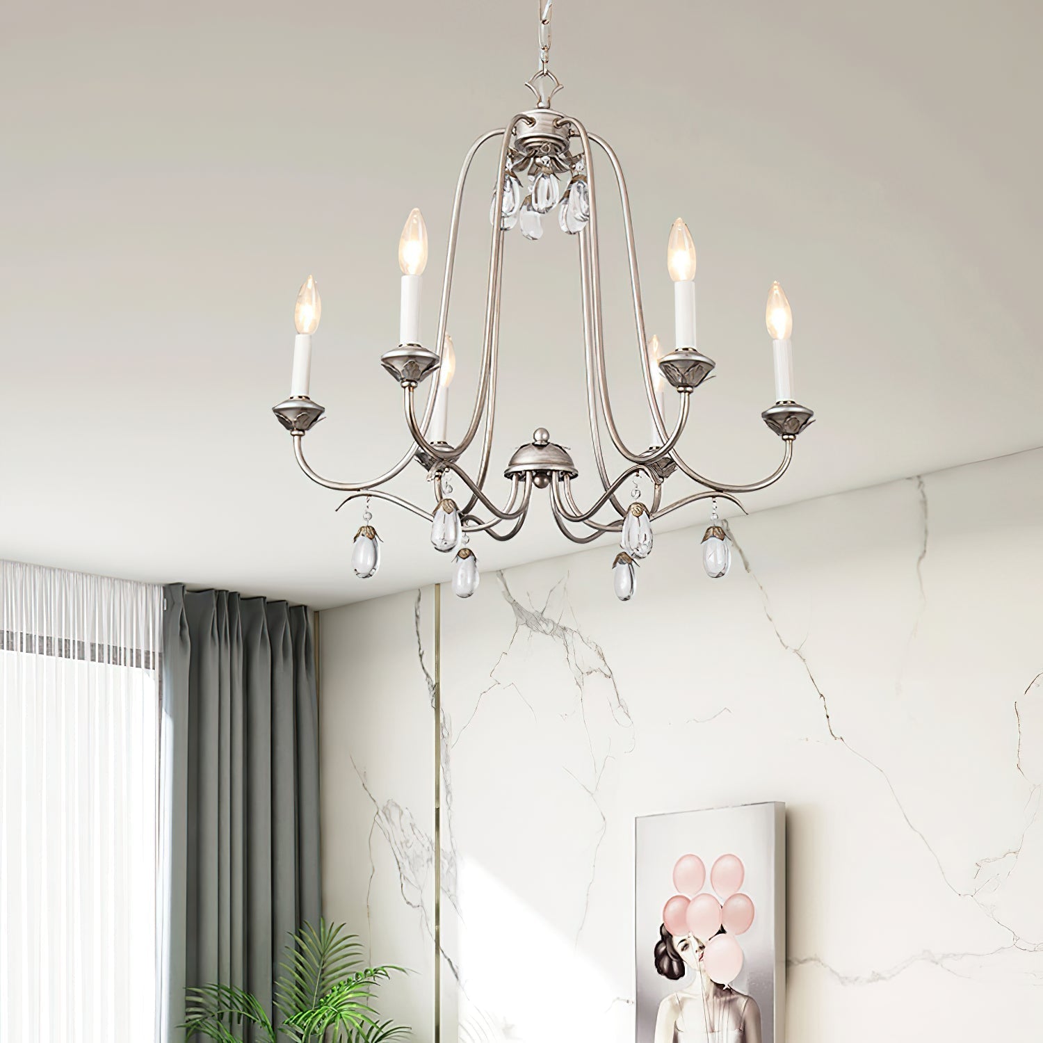 Ocara Vintage Luxus Messing Kristall Kronleuchter-Letslighting