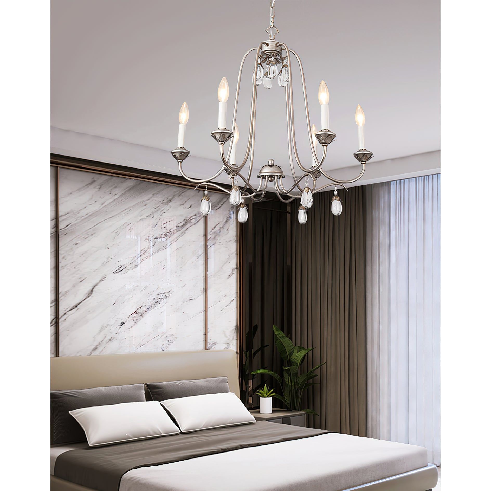 Ocara Vintage Luxus Messing Kristall Kronleuchter-Letslighting
