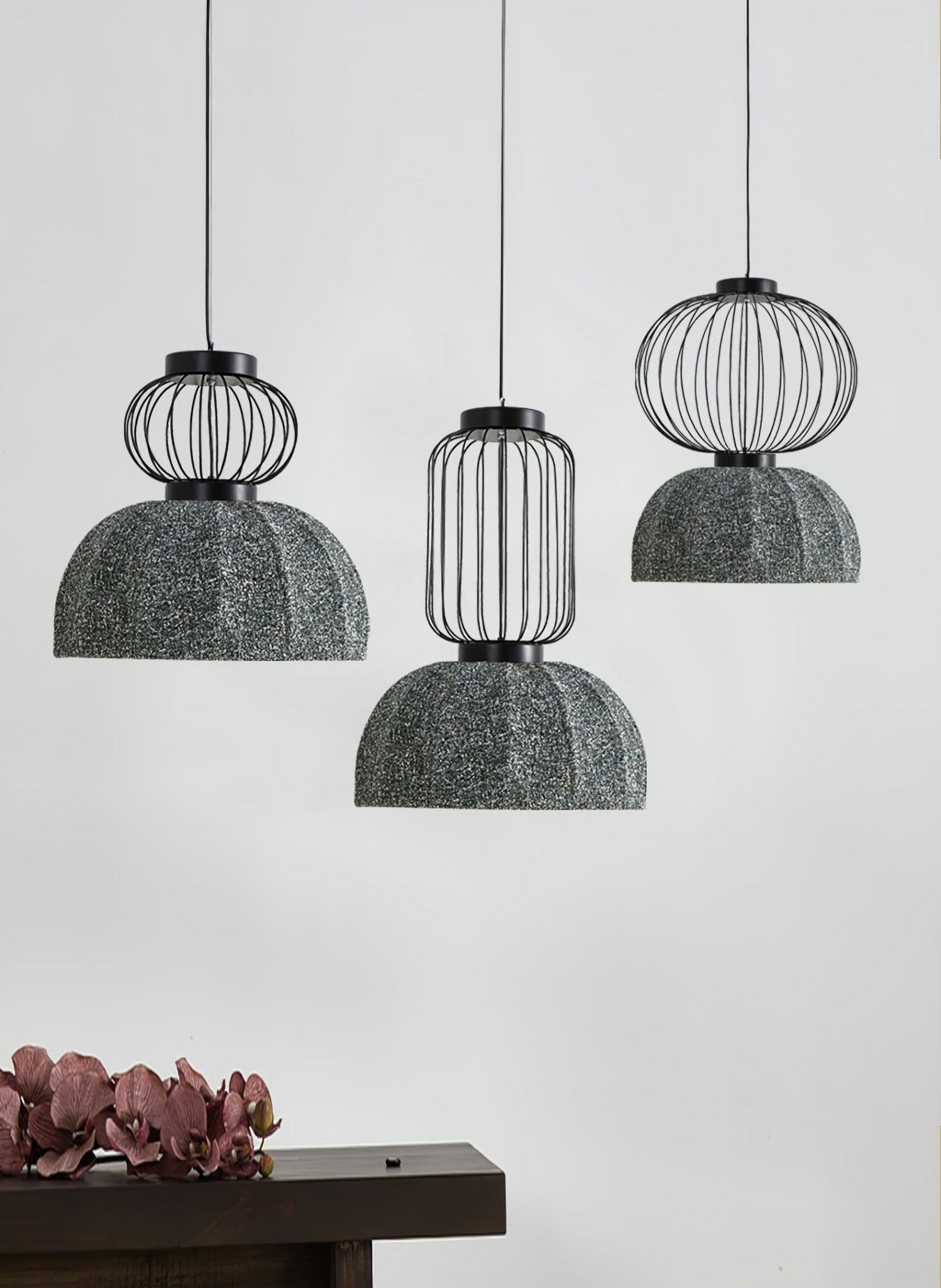 Forge Industrielle Stoff-Pendelleuchte-Letslighting