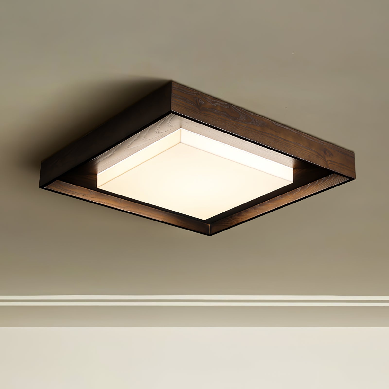 Auro Rustikale Deckenleuchte aus Holz-Letslighting