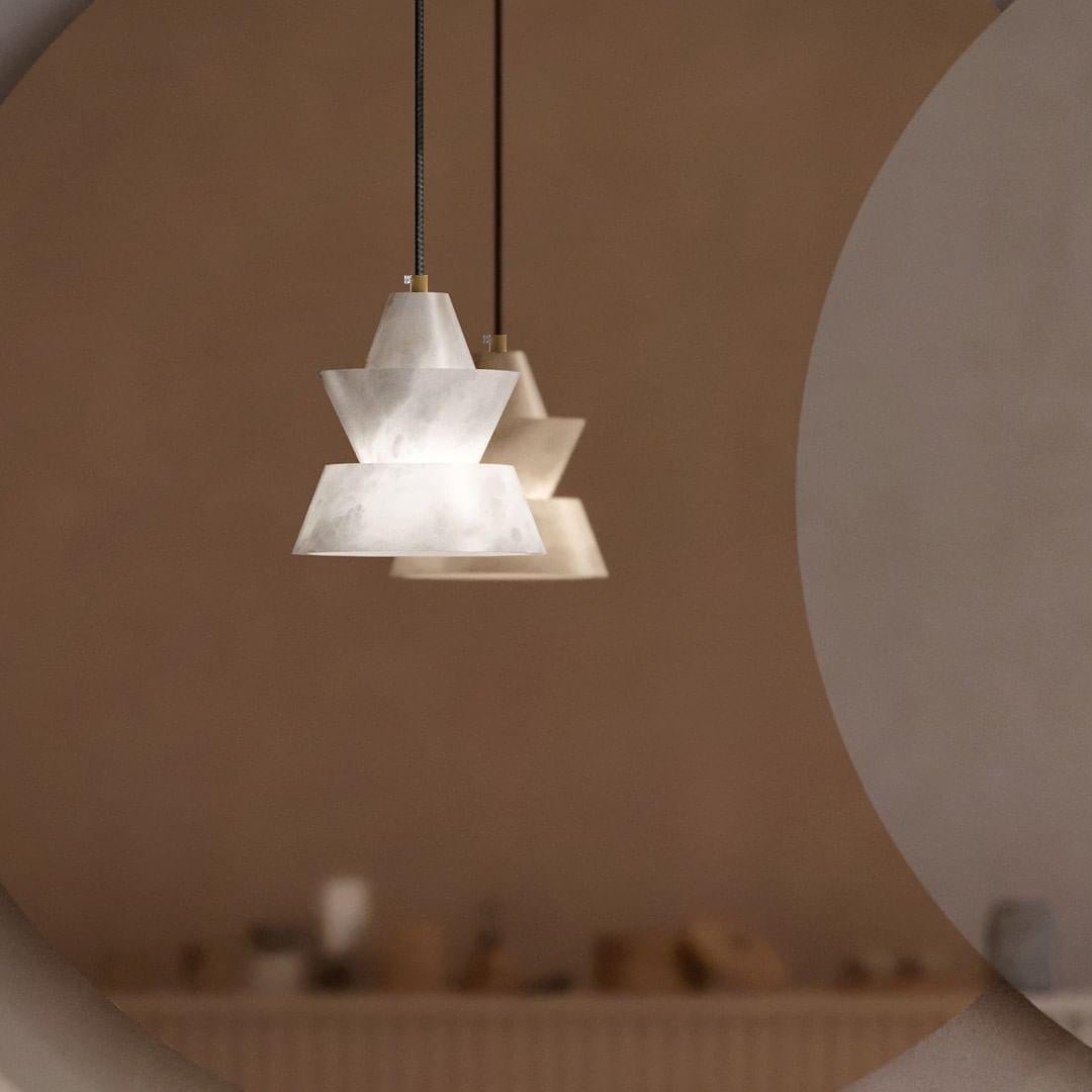 Strata Alabaster Pendant Light - Neutralighting