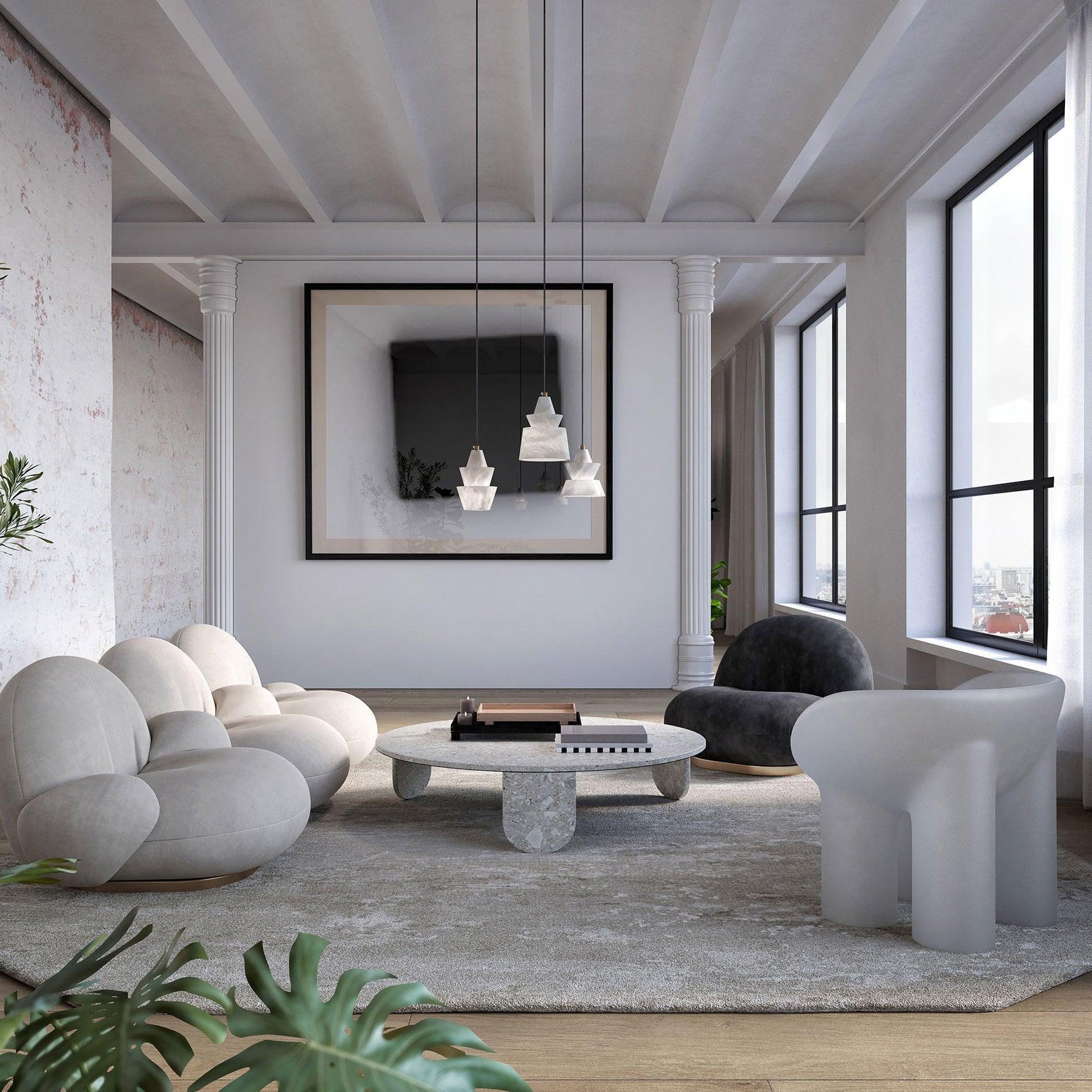 Strata Alabaster Pendant Light - Neutralighting