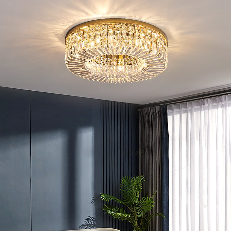 Kristy Luxus LED Denkenleuchte Metall Kristall Wohnzimmer Schlafzimmer-Letslighting