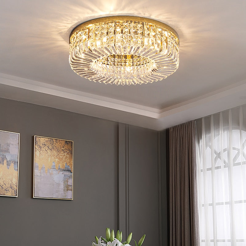 Kristy Luxus LED Denkenleuchte Metall Kristall Wohnzimmer Schlafzimmer-Letslighting