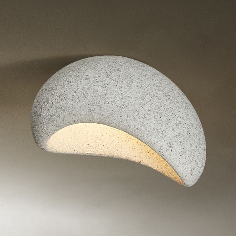 Avi Modern LED Deckenleuchte Weiß/Grau Schlafzimmer/Flur Harz-Letslighting