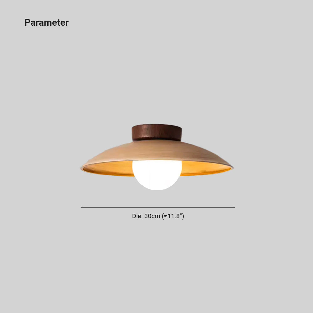 Muto Vintage LED Deckenleuchte Holz Wohnzimmer Bar Café