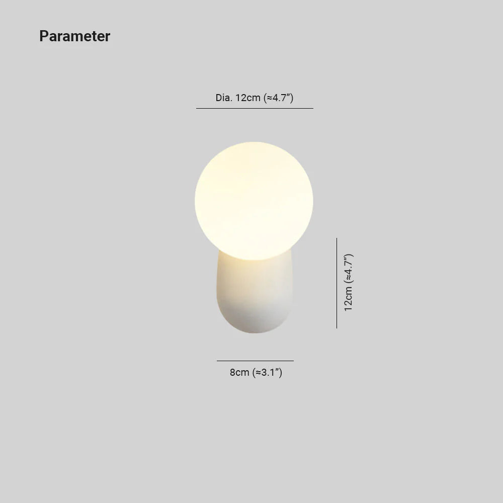 Valentina Modern LED Indoorwandleuchte Harz Glas Schlaf Wohnzimmer