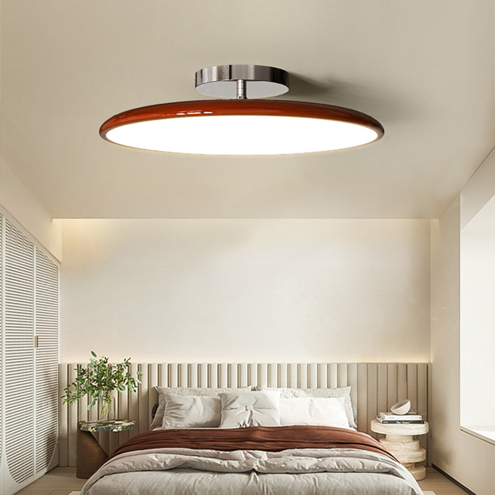 Valentina Vintage LED Deckenleuchte Glas Rot Weiß Grün Schlafzimmer