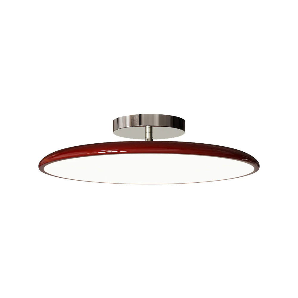 Valentina Vintage LED Deckenleuchte Glas Rot Weiß Grün Schlafzimmer