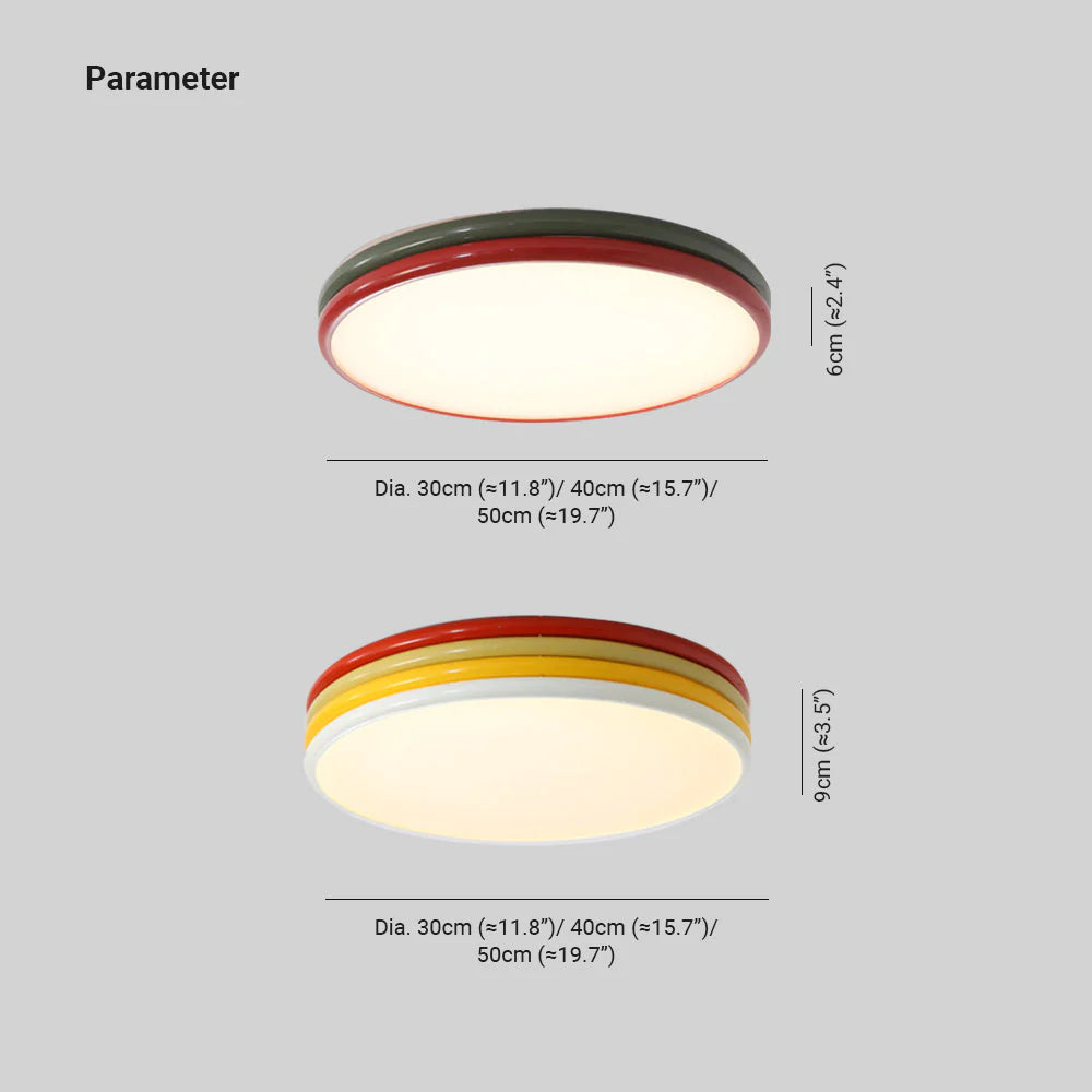 Arisha Modern LED Deckenleuchte Rot Metall Schlaf Ess Wohnzimmer-Letslighting