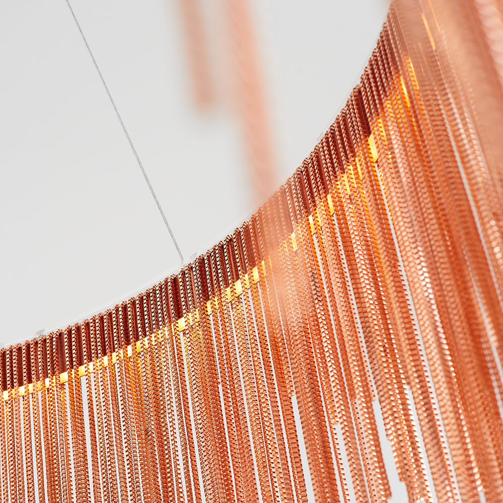 Kristy Nordisch Kronleuchter Silber/Rosegold Schlaf/Wohnzimmer-Letslighting