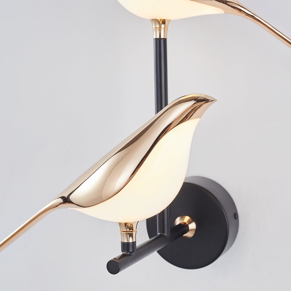 Arisha Minimalist Design LED Wandleuchte Gold Wohn/Schlaf/Kinderzimmer Metall&Acryl