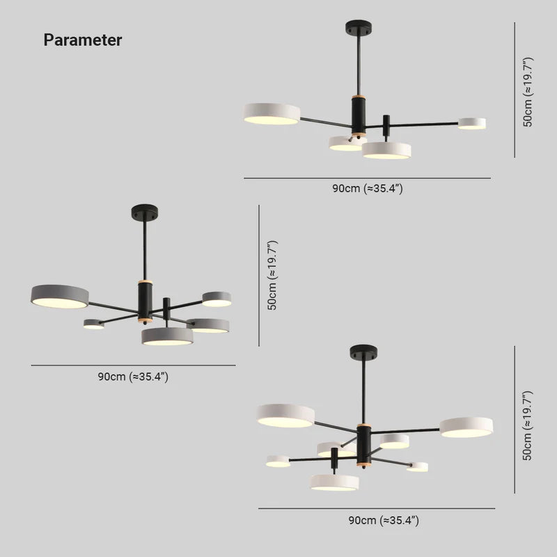 Arisha Modern LED Pendelleuchte Gold/Weiß/Grau Wohn/Schlaf/Esszimmer Esstisch Metall&Holz 3 Farbwechsel Per Schalter-Letslighting