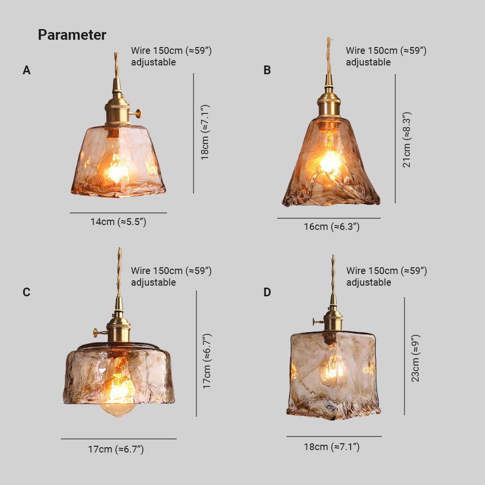 Valentina  Pendelleuchte Vintage LED  Metall Glas Esszimmer Wohnzimmer Schlafzimmer