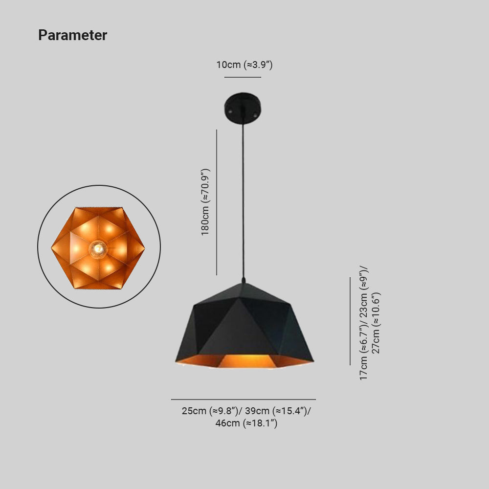 Valentina Modern Geometrisch LED Pendelleuchte Mehrfarbig Esszimmer Metall